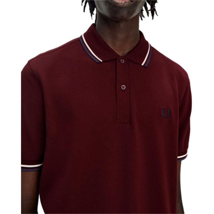 Fred Perry Polo Shirt Dark Red — фото 3