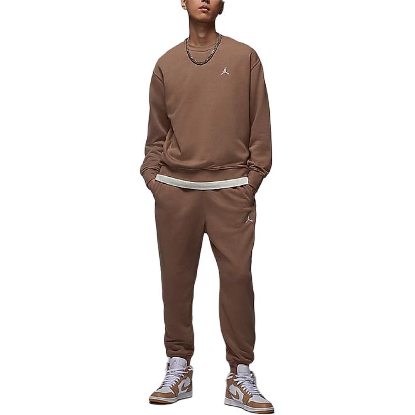 Jordan Crewneck Sweatshirt Brown — фото 7