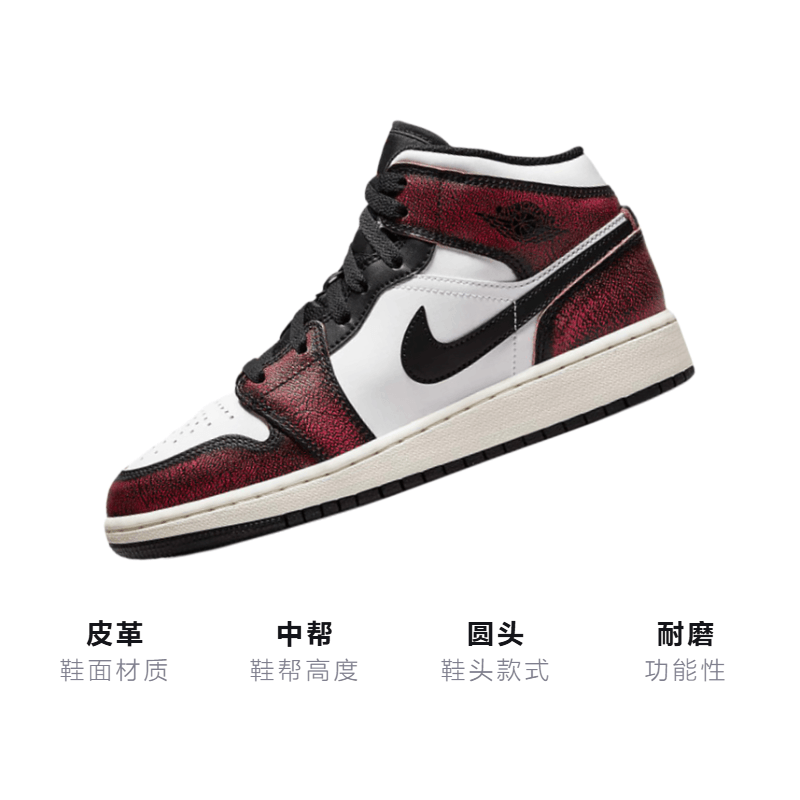 Jordan Air Jordan 1 Mid Wear-Away GS — фото 2