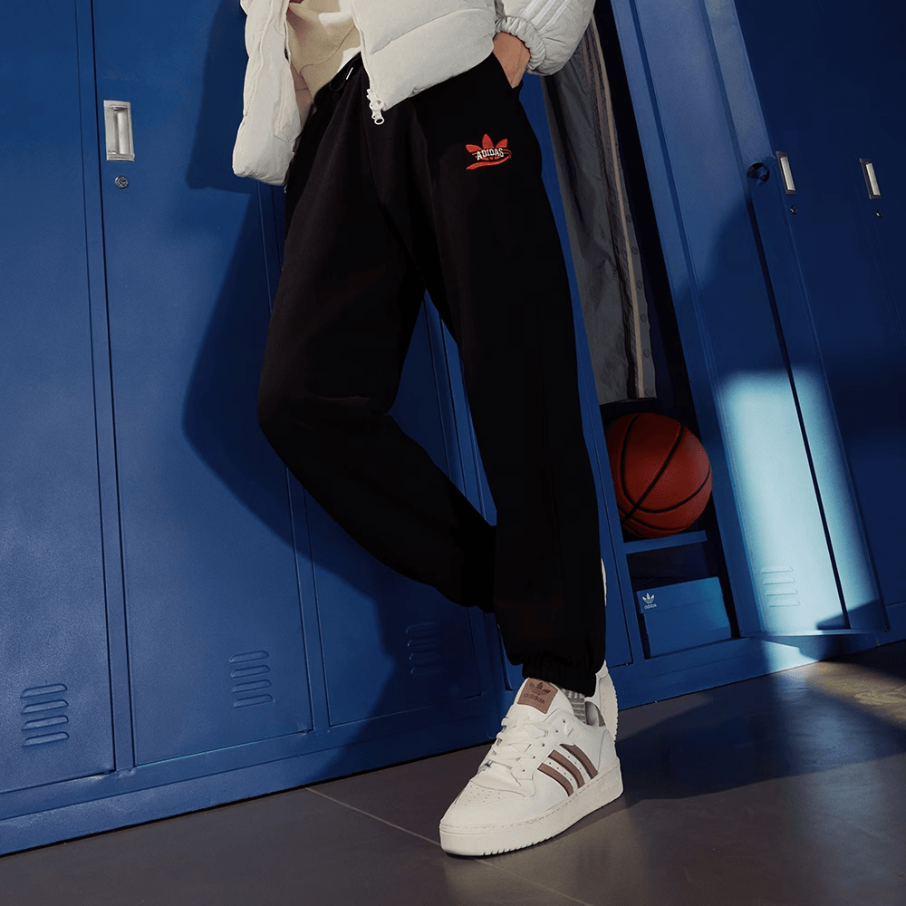 Adidas Originals Joggers Logo Embroidery Black — фото 5