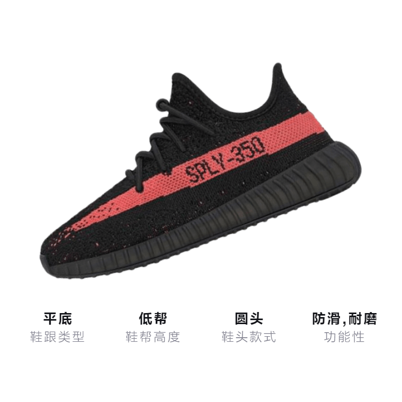 adidas originals Yeezy Boost 350 V2 "Core Black Red" — фото 2