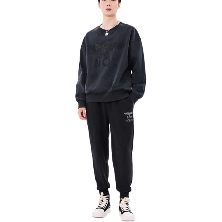 Boy London Logo Crewneck Sweatshirt Gray — фото 3