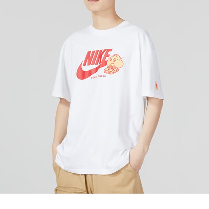 Nike Logo Crew Neck T-Shirt White — фото 4