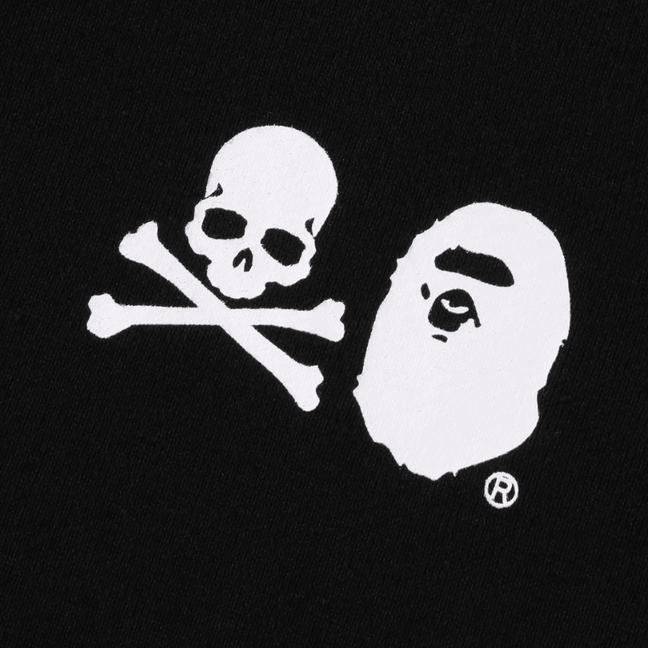 A BATHING APE BAPE KIDS x MMJ Hoodie Black — фото 4