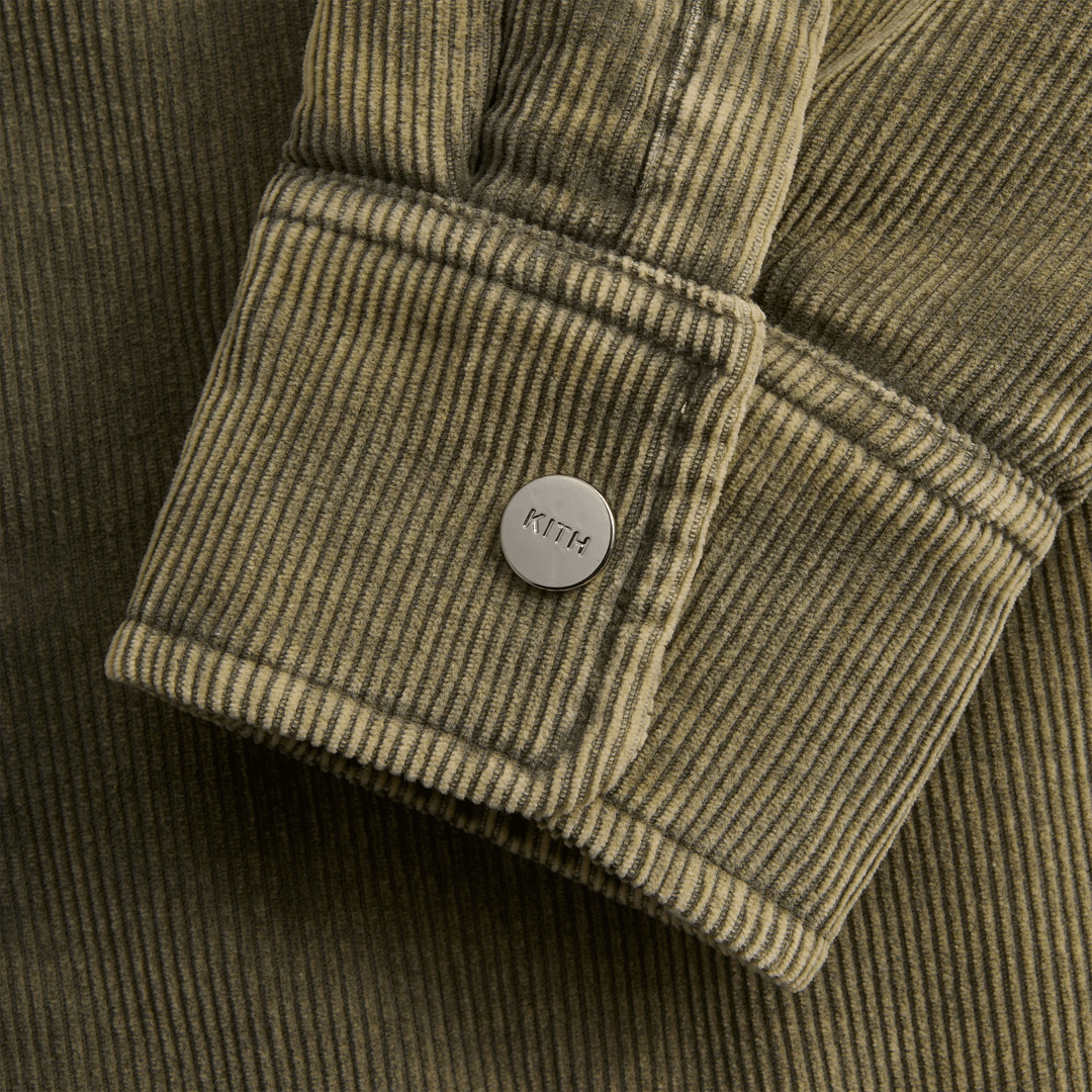 Kith FW24 Washed Corduroy Brixton Puffed Shirt Jacket — фото 3
