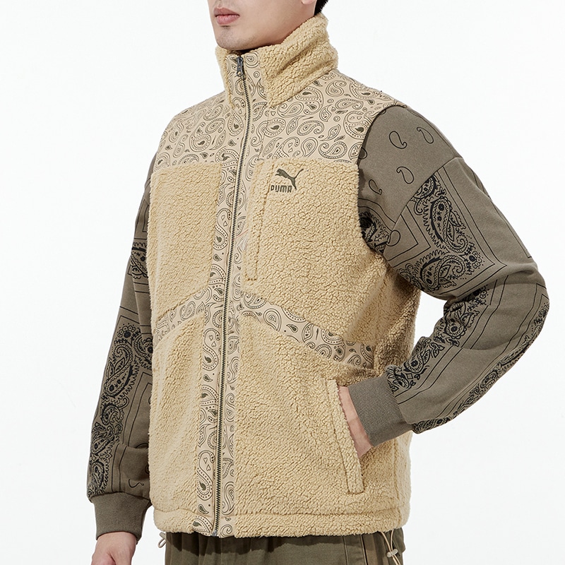 Puma Paisley Woven Sherpa Vest — фото 4