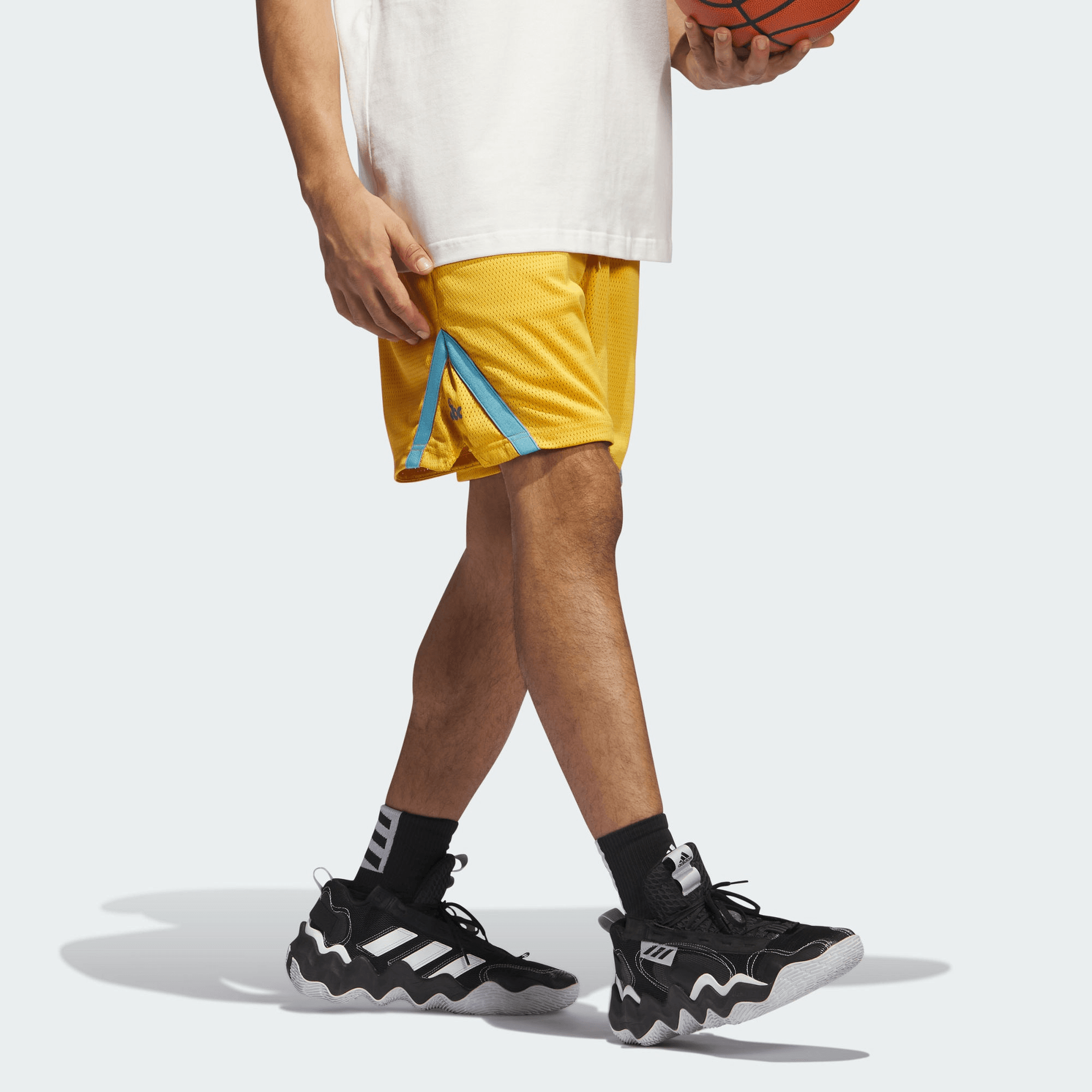 Adidas Select Shorts Yellow — фото 3