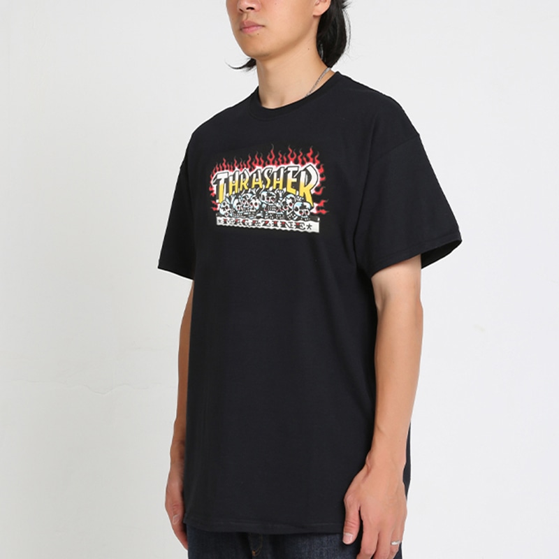 Thrasher Krak Skulls S/S Black — фото 2