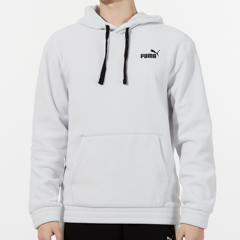 Puma Polar Fleece Hoodie Light Grey — фото 2