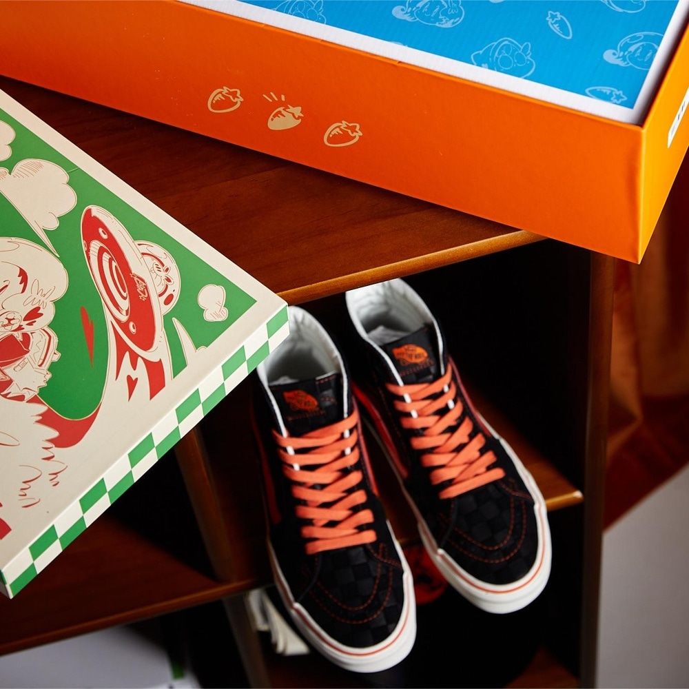 Vans Miro&Wujo x Vans SK8 High Black Orange — фото 9