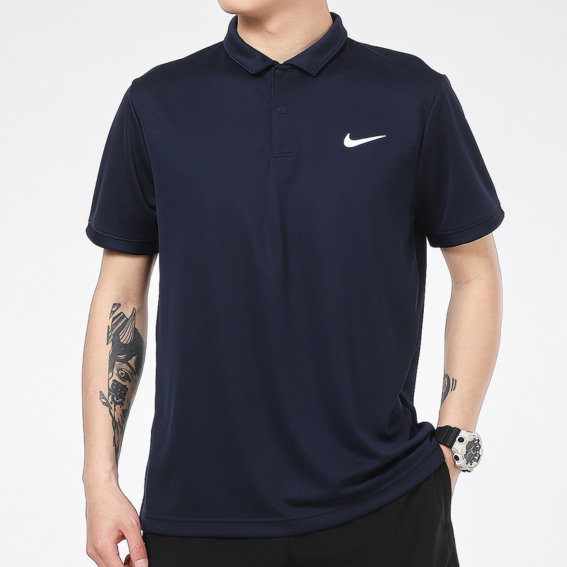 Nike Court Dri-FIT Victory Polo Navy — фото 2