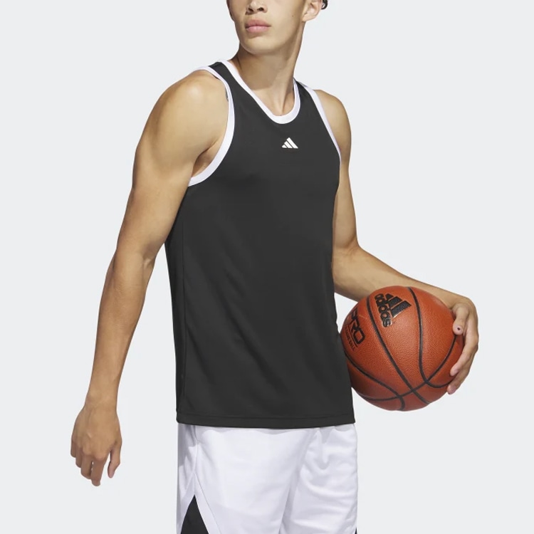 Adidas Legends Basketball 3-Stripes Tank Top Logo — фото 3