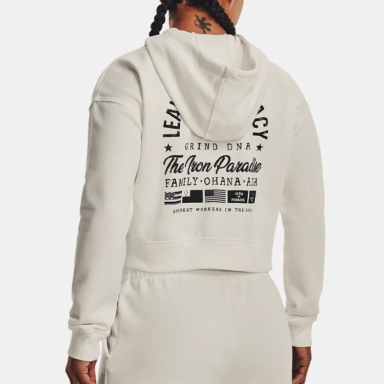 Under Armour Project Rock Ivory Hoodie — фото 4