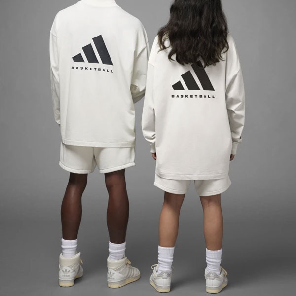 Adidas originals Basketball Chapter 1tee Lscloudwhit LogoT — фото 2