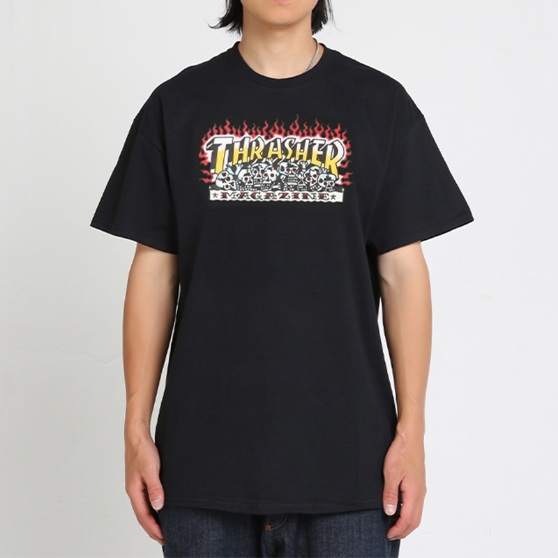Thrasher Krak Skulls S/S Black — фото 3