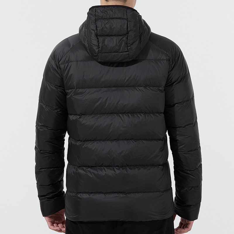 Puma Logo Down Jacket Hoodie Black — фото 4