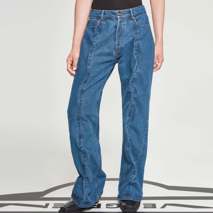 Y/Project SS23 Classic Wire Jeans Blue — фото 5