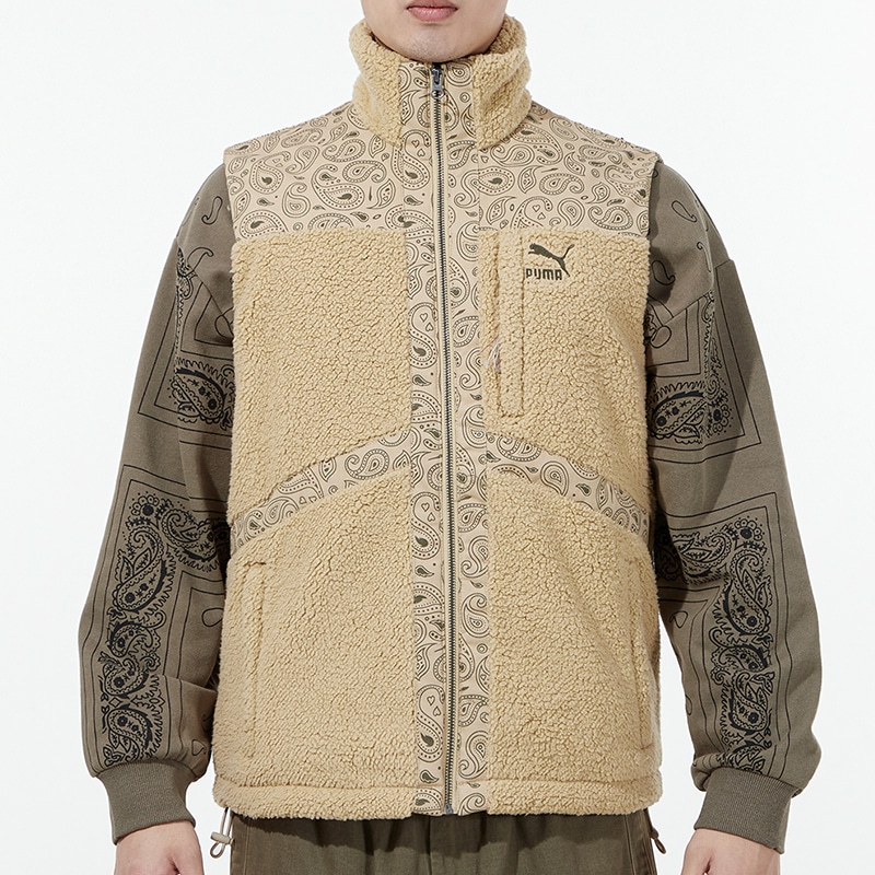 Puma Paisley Woven Sherpa Vest — фото 2