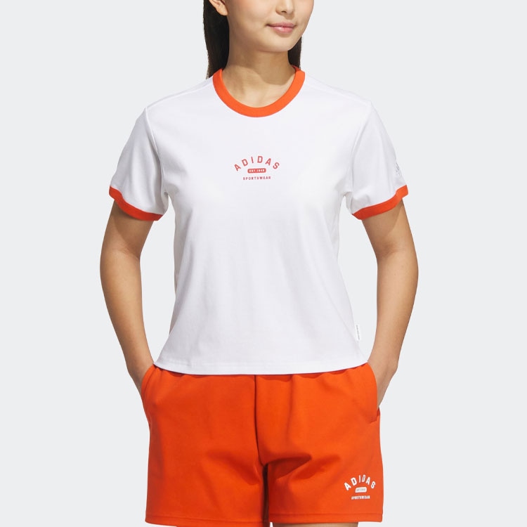 Adidas Verbiage Tee White Old Red — фото 1