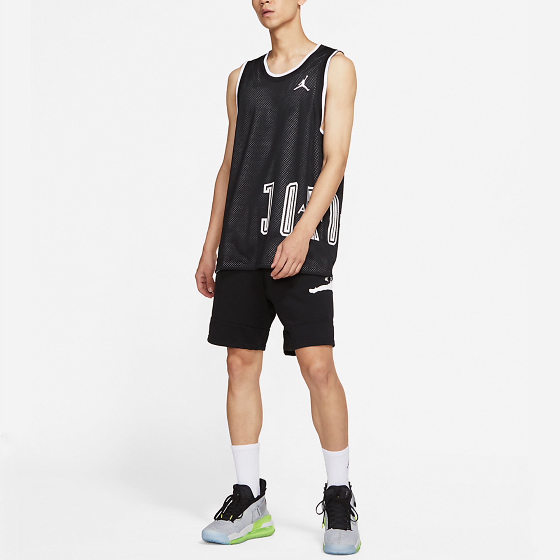 Jordan Air Jordan Sport Dna Logo Reversible Basketball Tank Top Black — фото 4