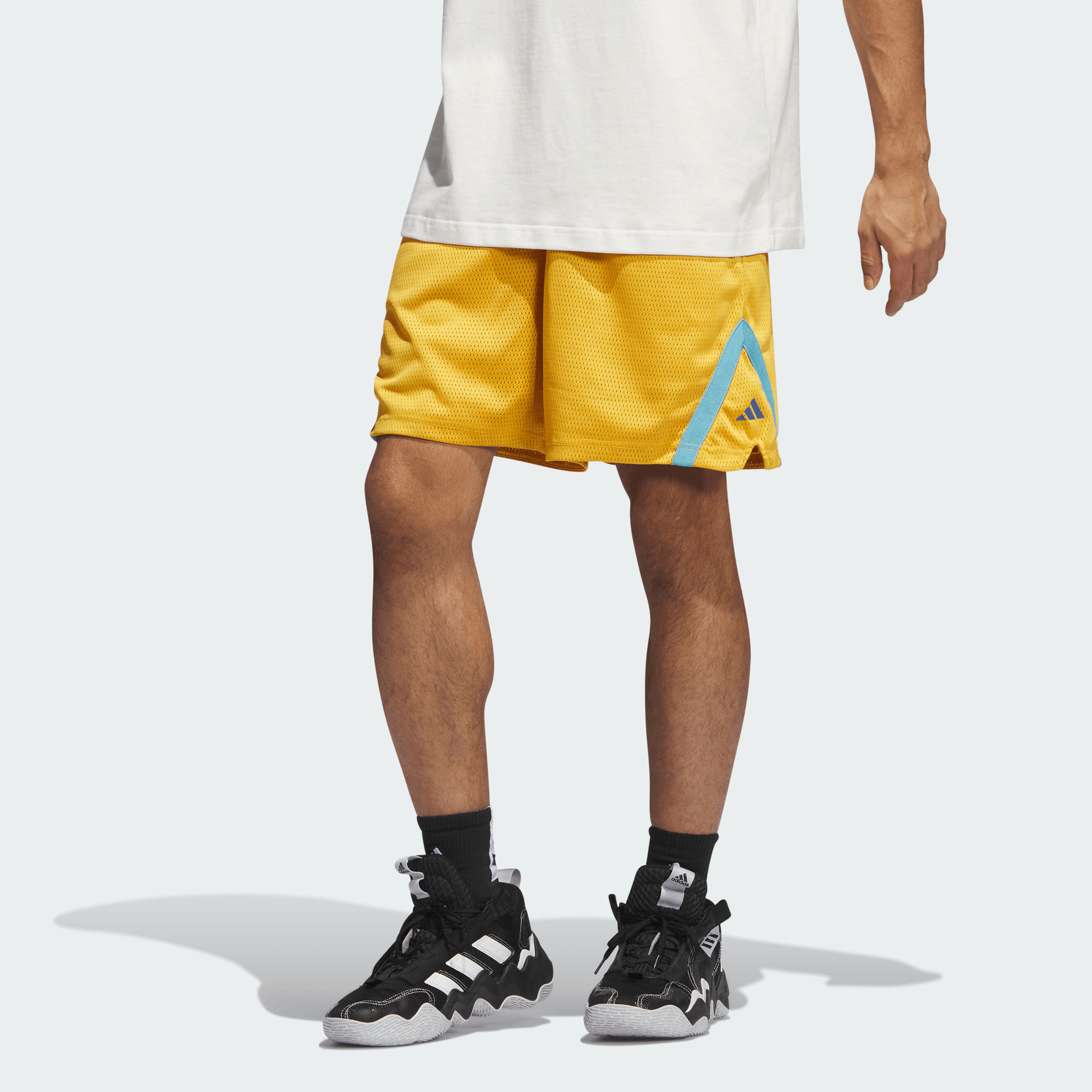 Adidas Select Shorts Yellow — фото 1