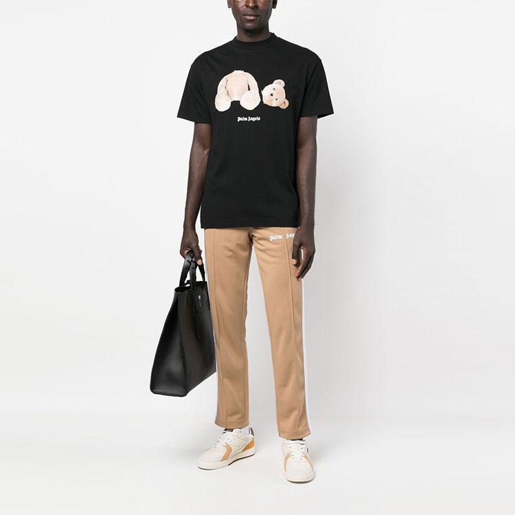 Palm Angels Teddy Print T-Shirt Black — фото 1