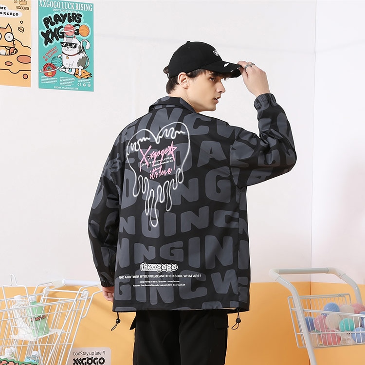 Xxgogo Letter Print Heart Jacket — фото 6