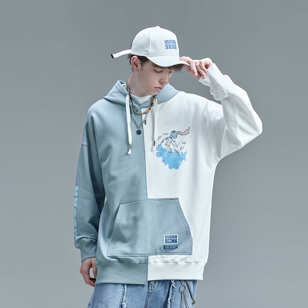 Guuka x SANK TOYS Hoodie White — фото 3