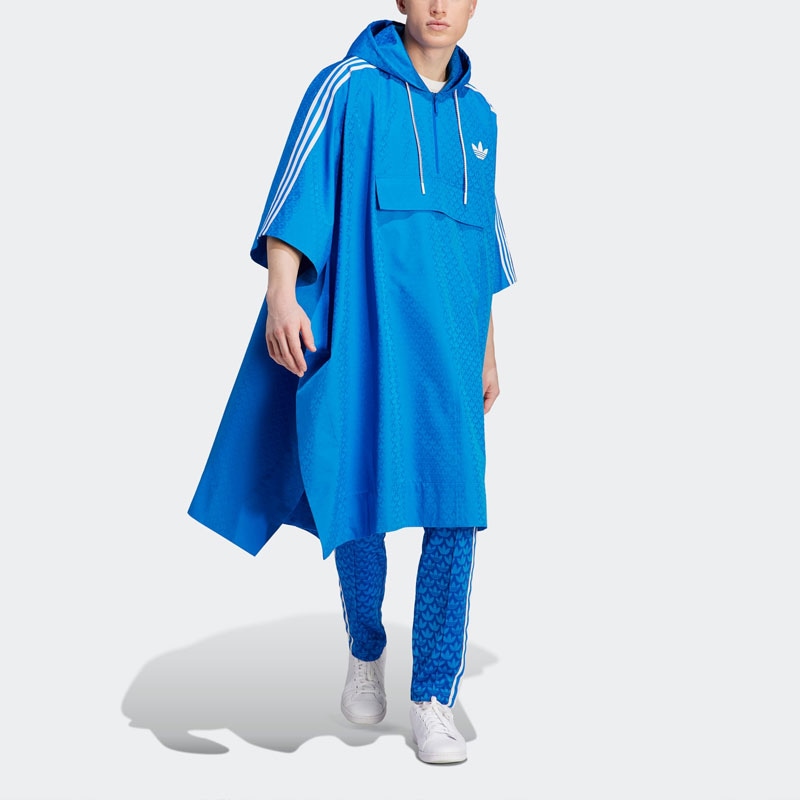 Adidas Originals Adicolor 70s Monogram Poncho Bright Blue — фото 1