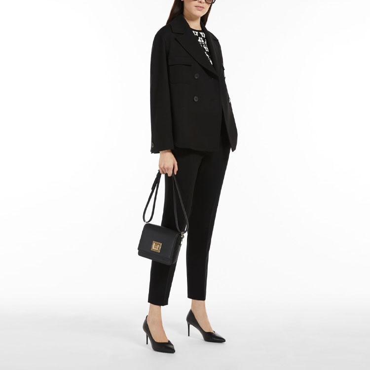 MaxMara Jerta High Waist Tapered Pants Black — фото 4