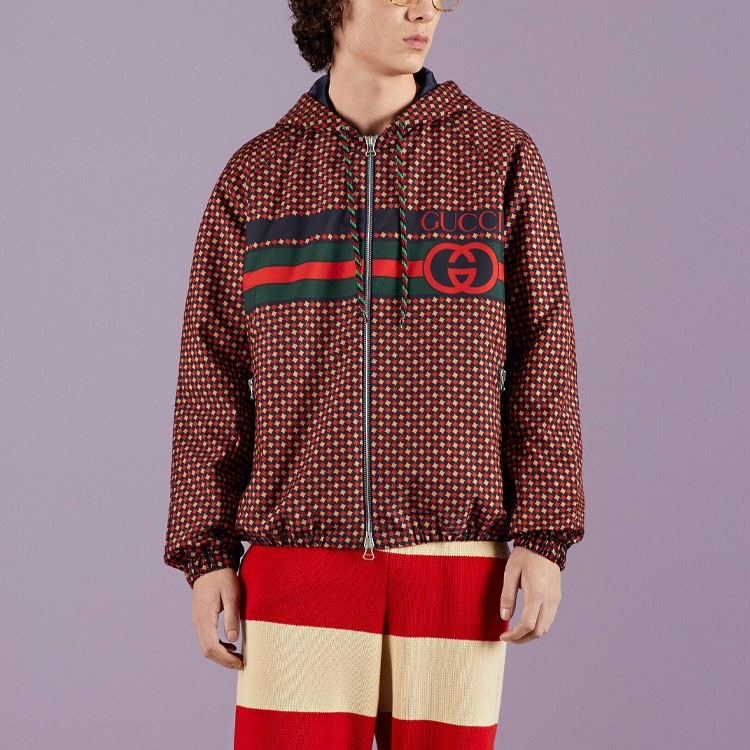 Gucci SS23 Logo Print Hooded Jacket — фото 9
