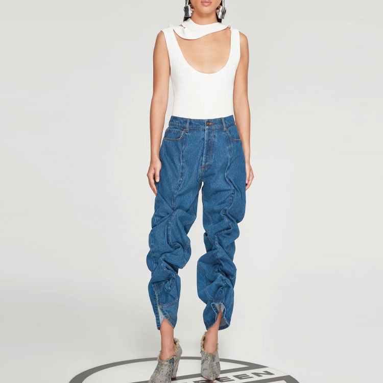Y/Project SS23 Classic Wire Jeans Blue — фото 3