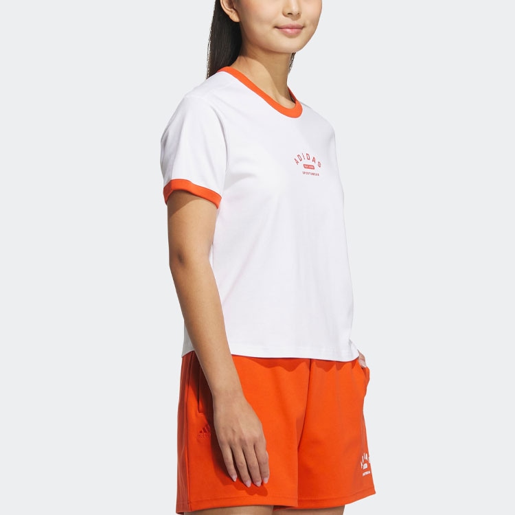 Adidas Verbiage Tee White Old Red — фото 3