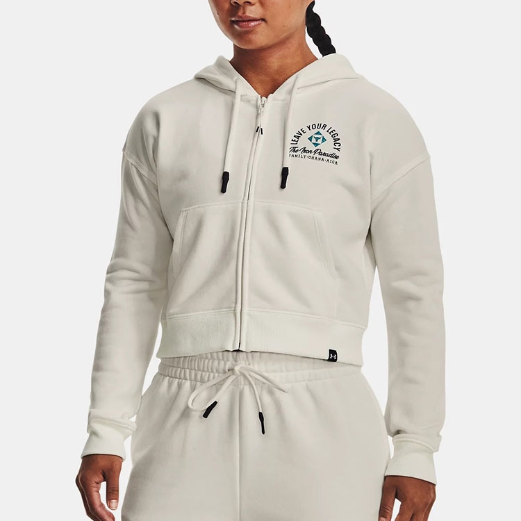 Under Armour Project Rock Ivory Hoodie — фото 2