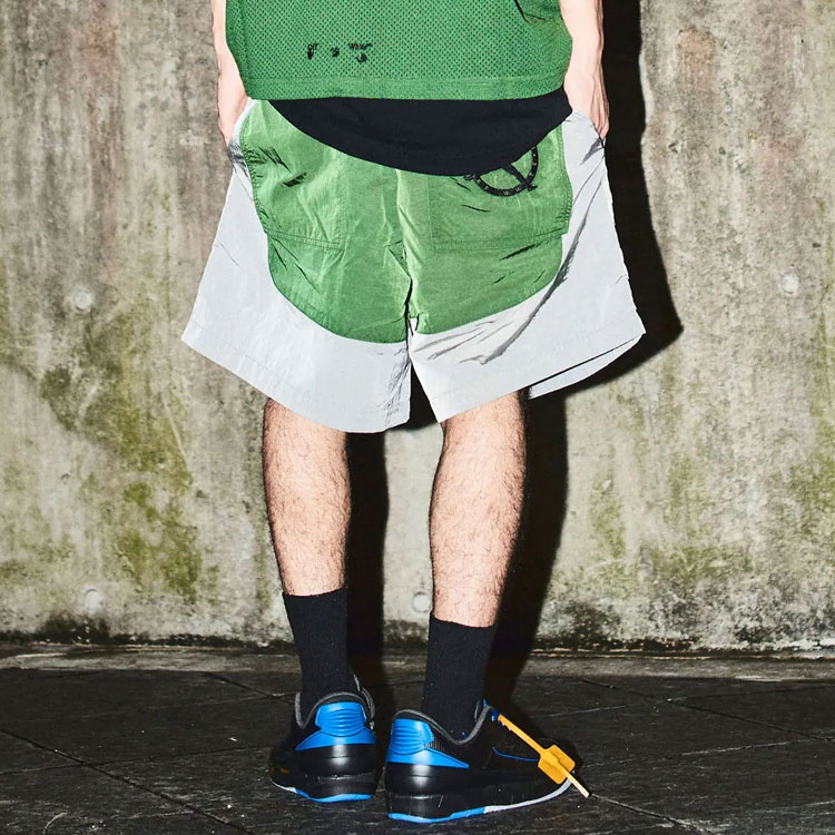 Jordan x OFF-WHITE Colorblock Drawstring Shorts — фото 3