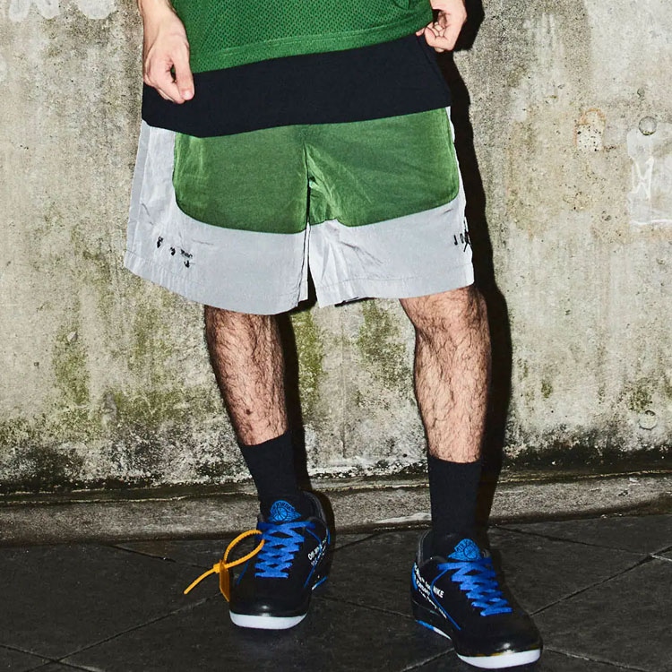 Jordan x OFF-WHITE Colorblock Drawstring Shorts — фото 2