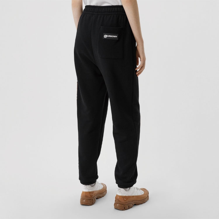 Burberry Check Jogger Pants Black — фото 3