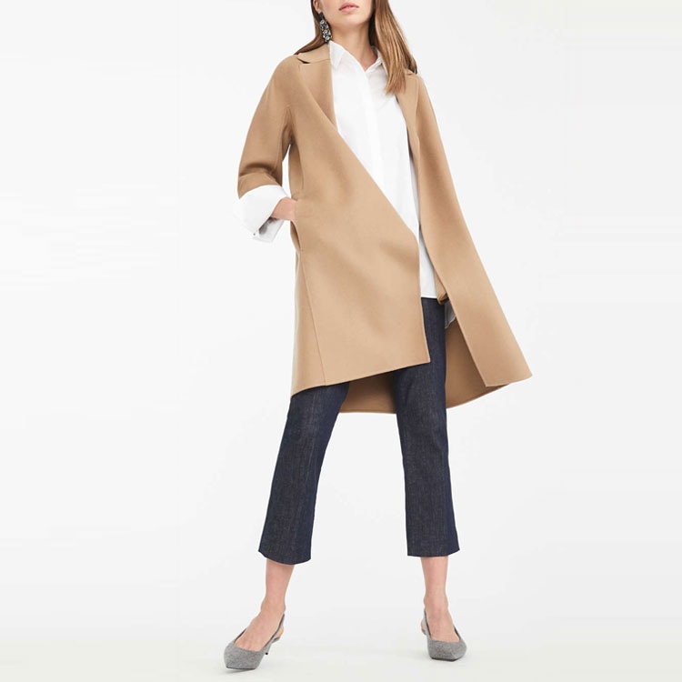 MaxMara Arona Wool Coat Light Brown — фото 4