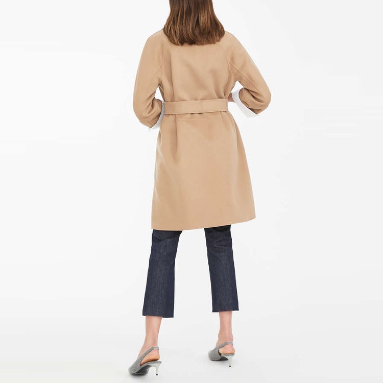 MaxMara Arona Wool Coat Light Brown — фото 2