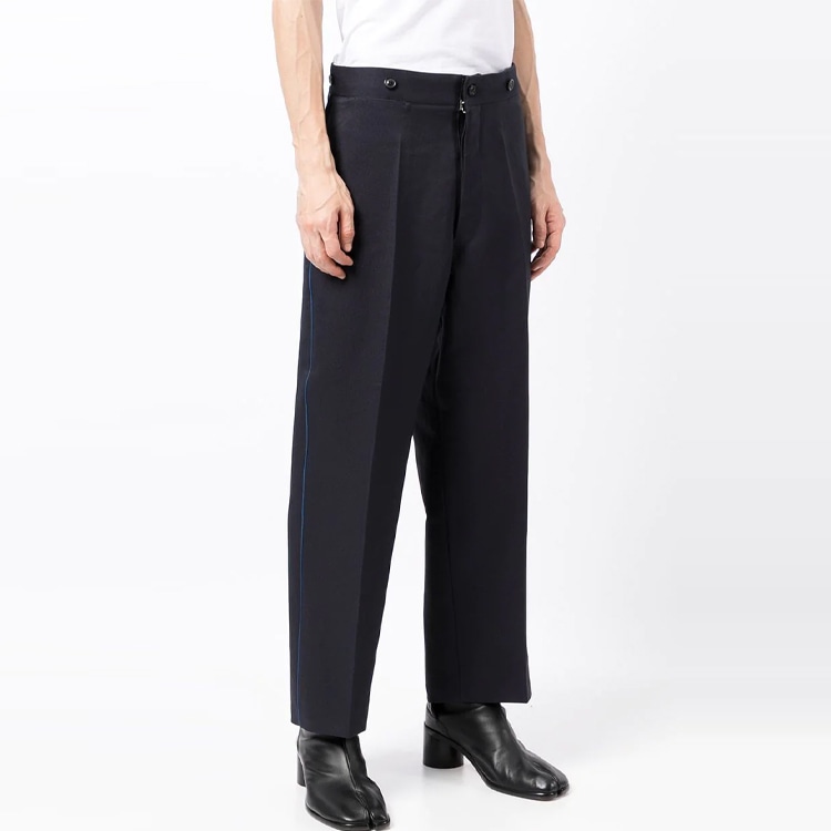 Maison Margiela FW21 Logo Casual Pants Black — фото 2