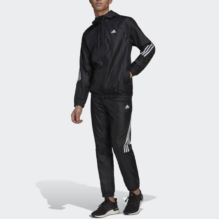 Adidas Mts Wvn Hooded Tracksuit Black — фото 4
