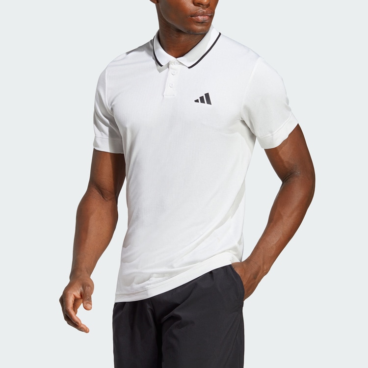 Adidas Tennis Freelift Polo Shirt White — фото 1