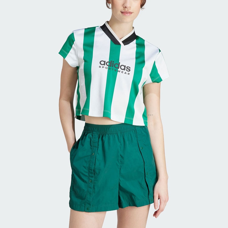Adidas Tiro Colorblock Crop Tee LogoT — фото 1