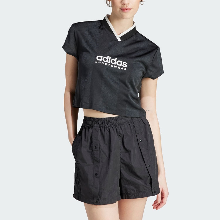 Adidas Tiro Colorblock Crop Tee LogoT — фото 1