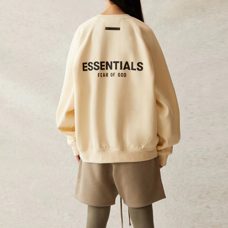 Fear Of God Essentials SS21 Pull-Over Crewneck Buttercream/Cream — фото 2