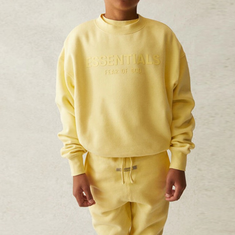 Fear Of God Essentials Kids Crewneck Yellow — фото 2
