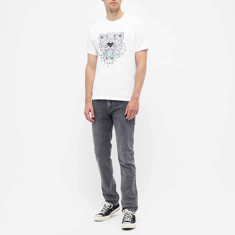 Kenzo Tiger Print Crewneck T-Shirt White — фото 4