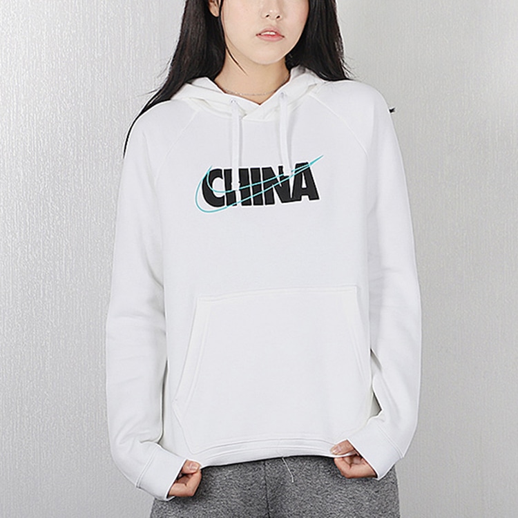 Nike Nsw Chn Po Hoodie White — фото 3