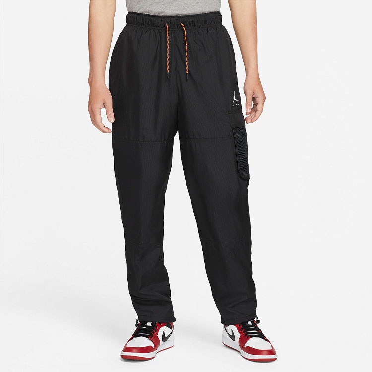 Jordan Logo Print Woven Pants Black — фото 2