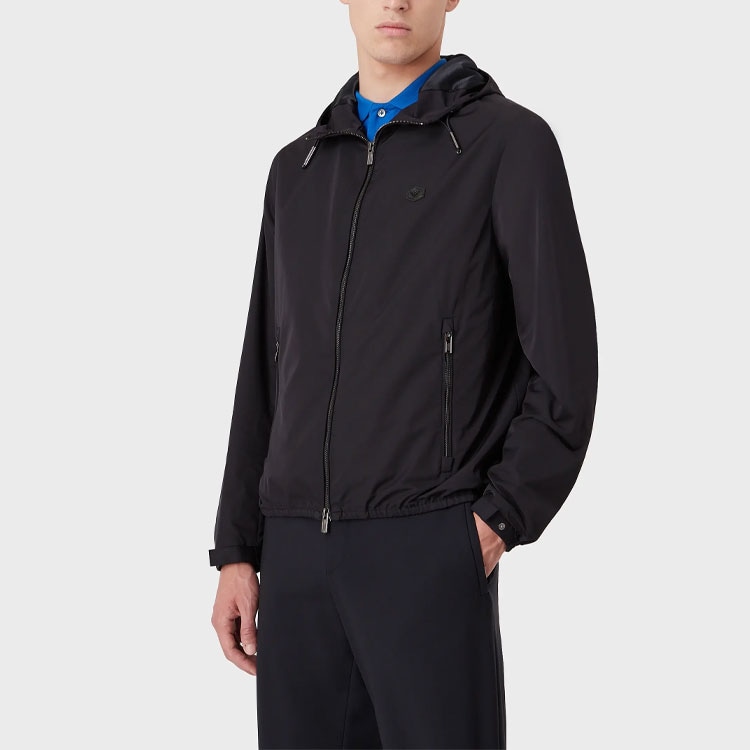 Emporio Armani FW21 Hooded Jacket Navy — фото 3